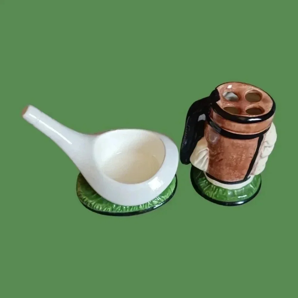Set of 2 golf toothbrush holder
